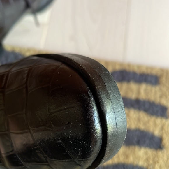 Alexander Wang black leather lace up oxfords with semi pointed toe, size 6.5 - Picture 3 of 10